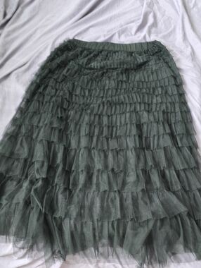 Women’s Layered Tulle Skirt — Black